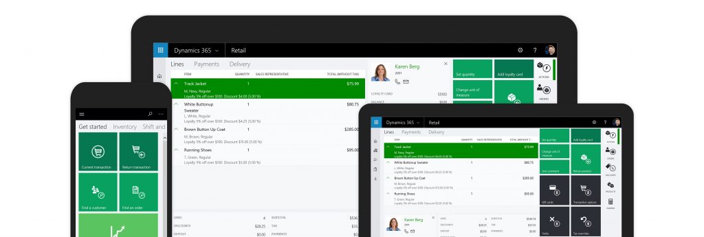 Microsoft Dynamics 365 Commerce is an end-to-end retail solution