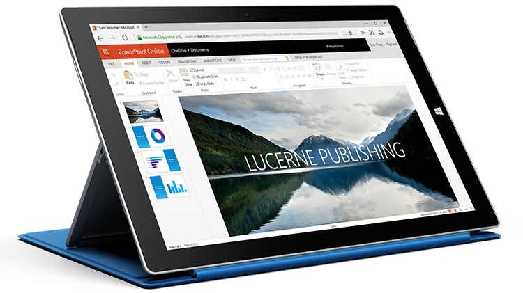 Microsoft 365, Powerpoint Surface
